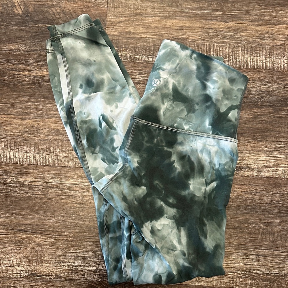 lululemon athletica Tie-Dye Align Leggings - Green and Gray